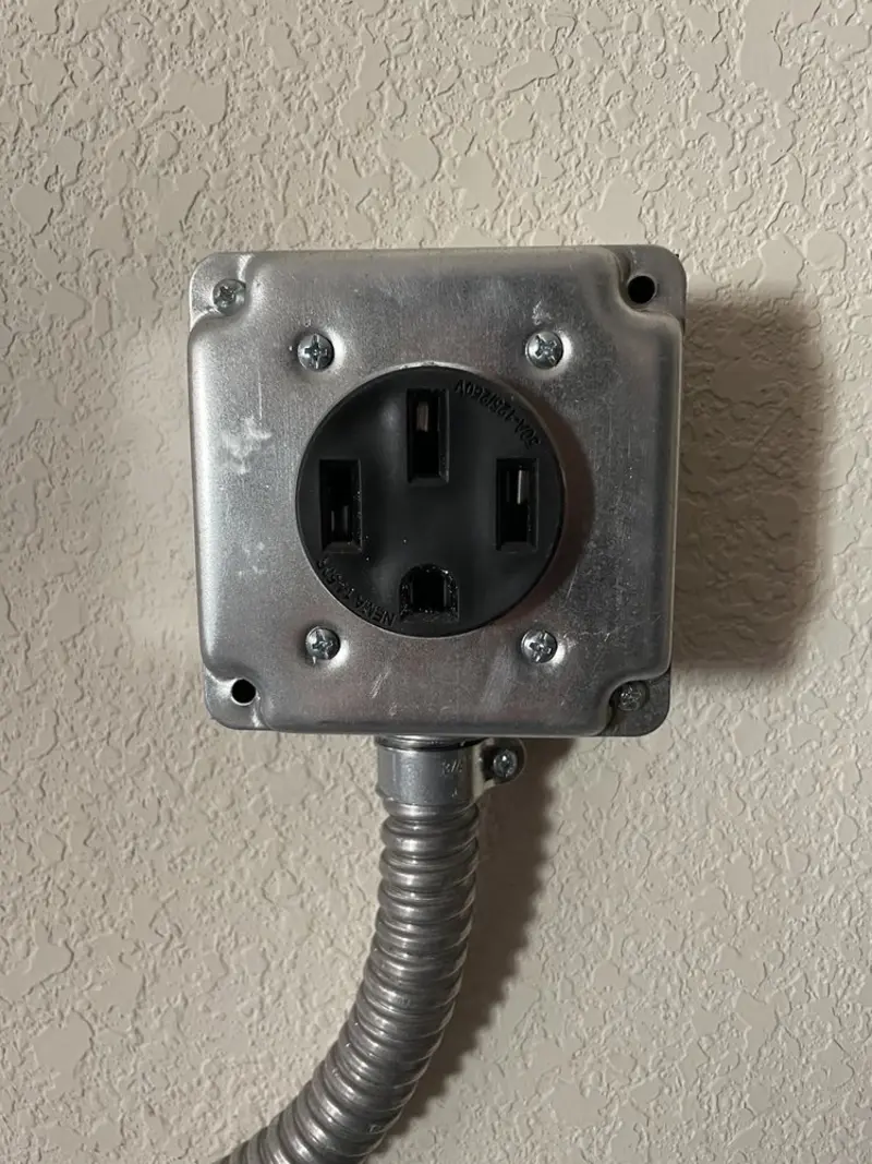 NEMA 14-50 outlet installed for Smart Home Electrical in Port Wentworth